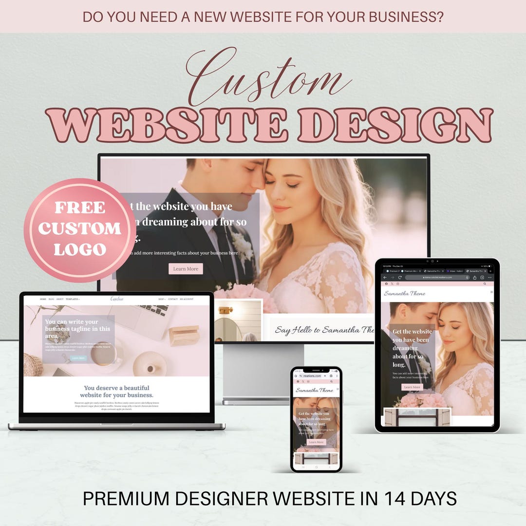 Custom Website Design for Small Business. Wordpress Professional ...
