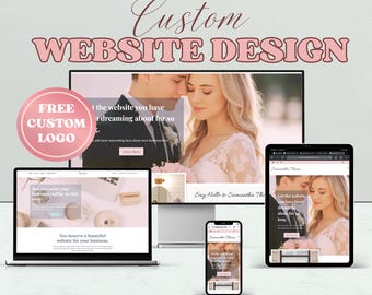 Individuelles Website Design für kleine Unternehmen. Wordpress Professional Website + kostenloses Logo