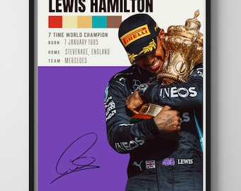 Lewis Hamilton Poster, Formula 1 Driver, Mercedes Formula 1, Trendy