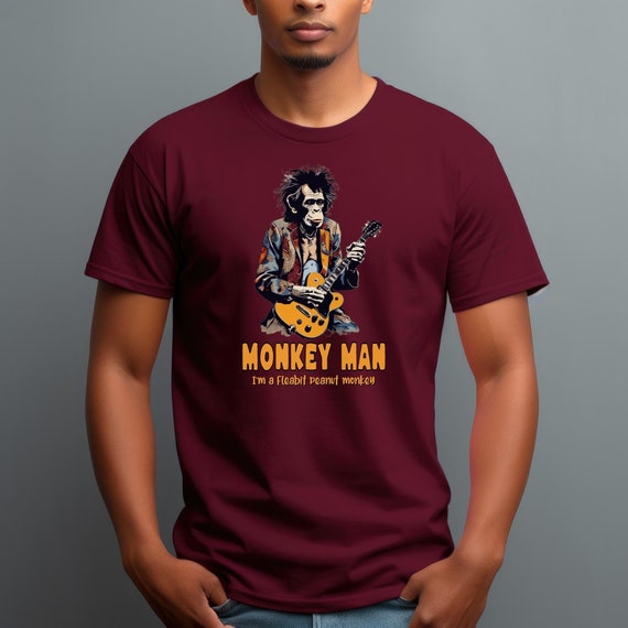Rock N Roll Ape T-Shirt Concert Band Tee Rock N Roll Ape T-Shirt Concert Band Tee
