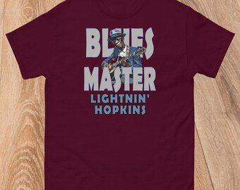 ライトニン・ホプキンス ブルース マスター Tシャツ：ヴィンテージ