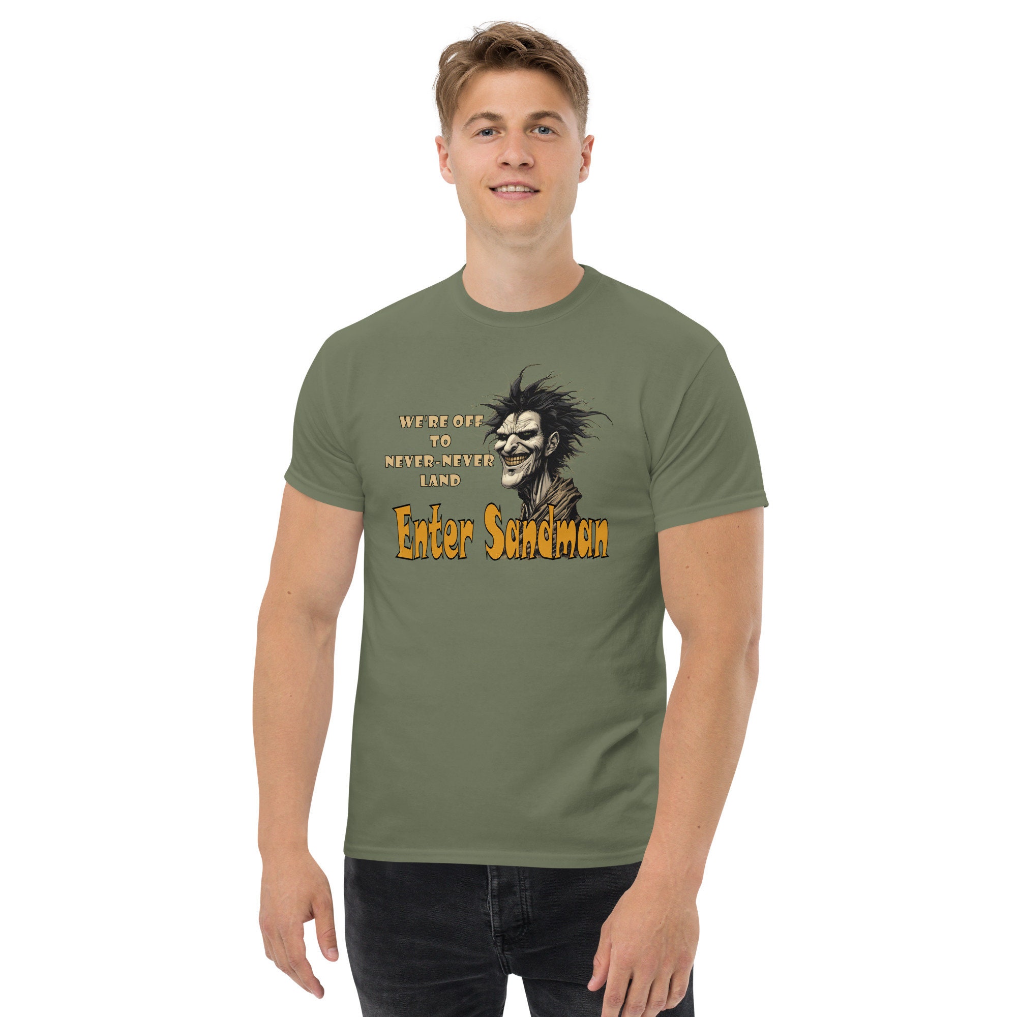 エンター・サンドマン メタリカ Tシャツ：カスタムヴィンテージロックT 