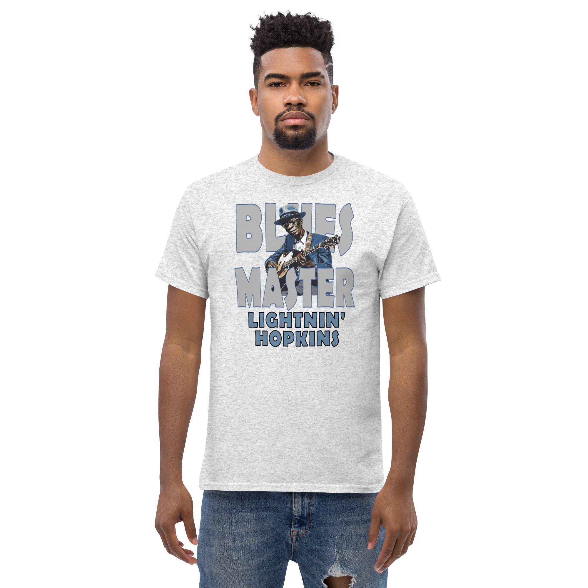 ライトニン・ホプキンス ブルース マスター Tシャツ：ヴィンテージ