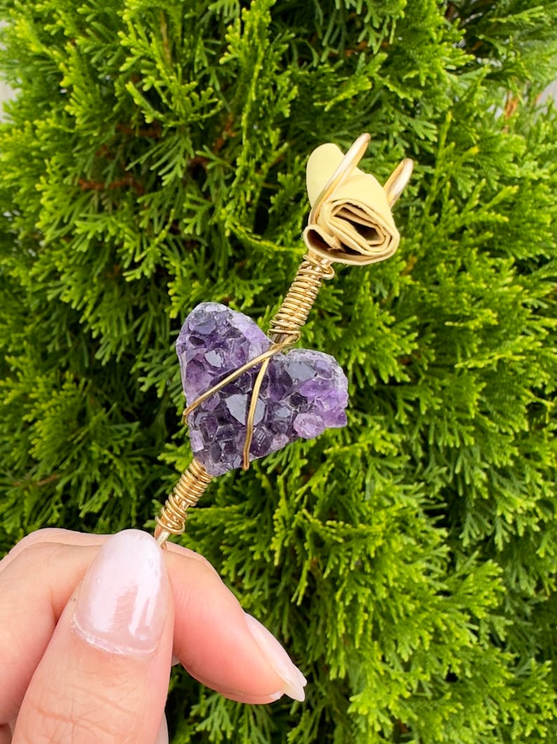 Amethyst Stone Ring Holder| Quartz Smoking Ring| Crystal Pipe| Smoke Ring| Long Nails Protecter| Smoking Accessories afbeelding 1