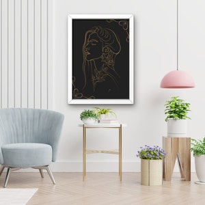 Printable wall art/Wall decor/ Instant download/Girl art/Girl painting/Painting/Wallart