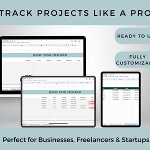 Task Tracker Google Sheets | Project Management Template | to Do List ...