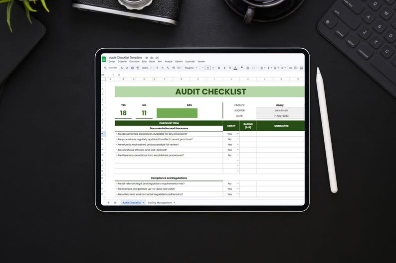 Internal Audit Checklist Template, Compliance & Risk Management ...