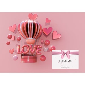 Lascia una nota speciale per il tuo amante/Amore personalizzabile con nome e data personalizzati/Biglietto d'amore fatto a mano personalizzato/San Valentino stampabile