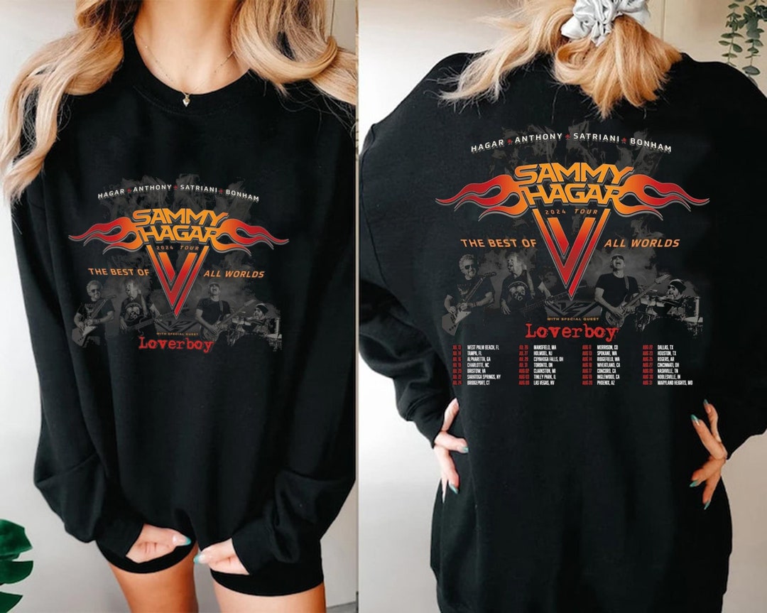 Sammy Hagar 2024 Tour Tshirt Sammy Hagar Merch Red Rocker Etsy