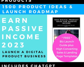 PassiveIncome How To Digital Product Guide | ChatGPT Money Making ChatGPT Sidehustle Passive Income Plan Etsy Digital Product Ideas