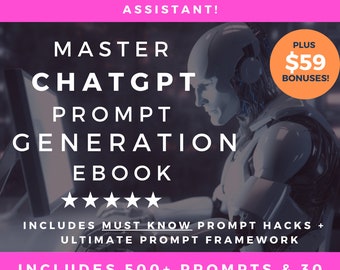 Master ChatGPT Prompt Generation with this ChatGPT How-To Guide | Learn Best ChatGPT Prompts for Marketers Productivity Business Chat GPT