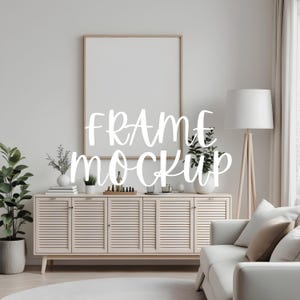 PSD Frame Mockup, Wallart mockup bundle, Interior Art Print, PSD Mockup Photoshop, Mid Century Modern Template, Frame Mockup Template