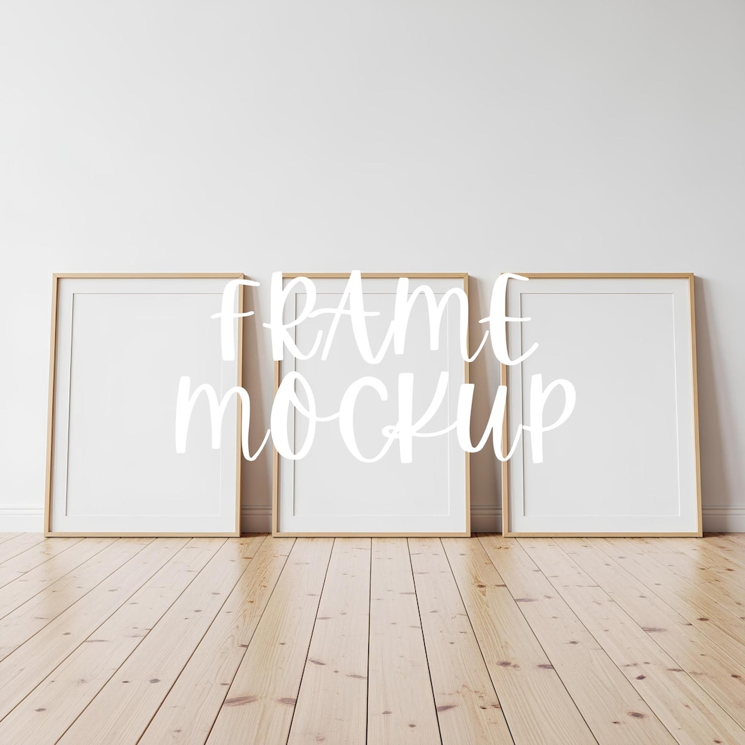 Three Frame Mockup: Minimalist Interior Mockup Scene, 3-frame Layout ...
