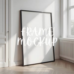 PSD Frame Mockup, Wallart mockup bundle, Interior Art Print, PSD Mockup Photoshop, Mid Century Modern Template, Frame Mockup Template