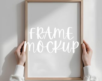 Vertical Frame Mockup: Home Interior Scene, Single Minimalist Mockup Template ( JPG & PSD Digital Download )