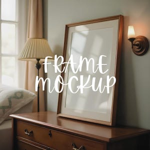 PSD Frame Mockup, Wallart mockup bundle, Interior Art Print, PSD Mockup Photoshop, Mid Century Modern Template, Frame Mockup Template