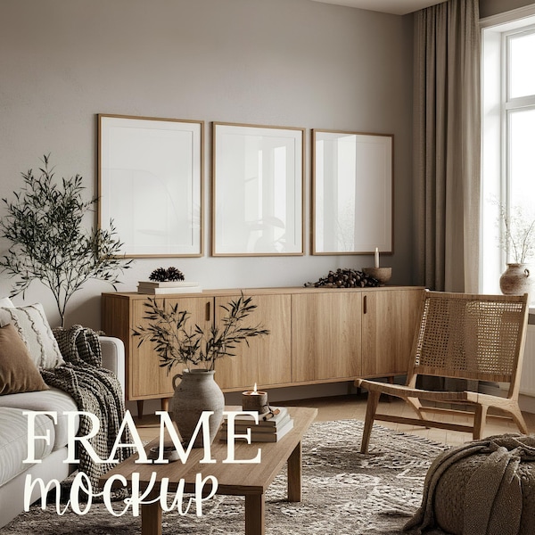 Drei Bilder Mockups: 3-Bilder Szene, 3 Bilder (PSD & JPG Digital Download)