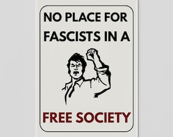 No Kings In America Protest Sign: Anti-Trump Rally Poster (Digital Download)