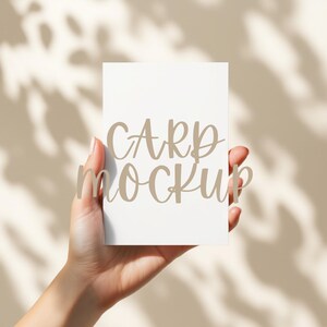 5x7 Einladungskarte Mockup, Portrait Kartenvorlage, Einfaches Kartenmodell, Minimal Design, A4 Kartenmodell, Vertikales Kartenmodell, Photoshop