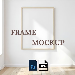 PSD Frame Mockup, Wallart mockup bundle, Interior Art Print, PSD Mockup Photoshop, Mid Century Modern Template, Frame Mockup Template
