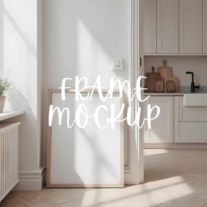 PSD Frame Mockup, Wallart mockup bundle, Interior Art Print, PSD Mockup Photoshop, Mid Century Modern Template, Frame Mockup Template