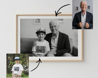Add Deceased Person to Photo, Realistic Photo Merge : Combine Family Portrait ( DIGITAL DOWNLOAD )