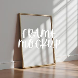 PSD Frame Mockup, Wallart mockup bundle, Interior Art Print, PSD Mockup Photoshop, Mid Century Modern Template, Frame Mockup Template