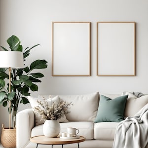 PSD Frame Mockup, Wallart mockup bundle, Interior Art Print, PSD Mockup Photoshop, Mid Century Modern Template, Frame Mockup Template