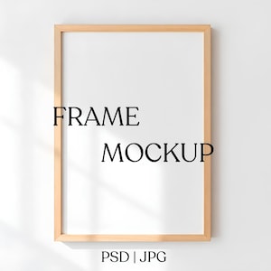 PSD Frame Mockup, Wallart mockup bundle, Interior Art Print, PSD Mockup Photoshop, Mid Century Modern Template, Frame Mockup Template