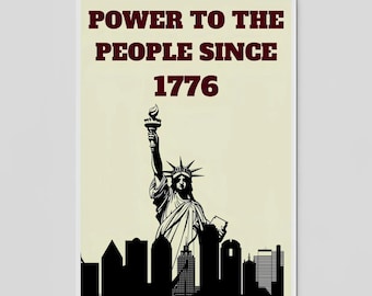 Anti-Trump Protest Sign: No Kings in America, Political Rally Art (Digital Download)