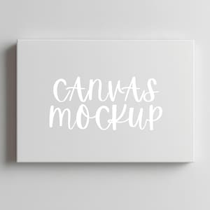 Horizontal Canvas mockup, Canvas template, Simple Canvas Mockup, Minimal Design, Canvas Mockup, Landscape Canvas, PSD Smart Object