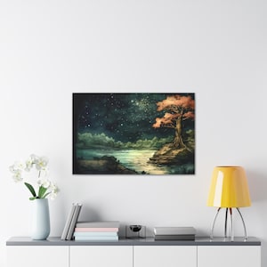Canvas Stretched, Free Handing Drawing by FlipMoment - Artwork, Wall Decor, Home Accents, Interior Design, Unique Gift, Handmade Decor