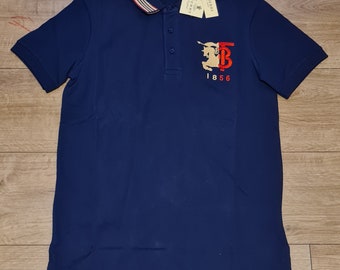 Mens Barbury Polo T-shirt Navy L Large 21" New Premium Quality SALE