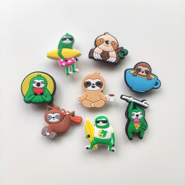 Cute Sloths Croc Charms Clog Decoration