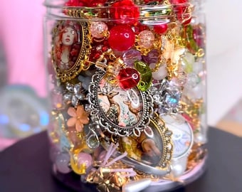 Fairycore Custom Mystery Jewelry Jar | Handmade pastel fairy aesthetic jewelry | Whimsical cottagecore gift for her