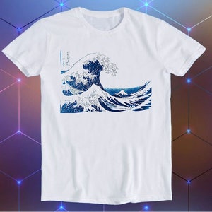 Great Wave Off Kanagawa Japan Best Japanese Meme Unisex Gamer Cult Movie Music Cool Funny Gift T Shirt E934