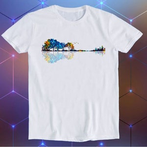 Guitar Tree Nature Forest Climate Change Slogan Joke Tee Meme Movie Music Cool Funny Gift T Shirt E767