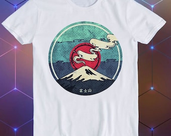 Fuji T Shirt Fuji-san Mount Japan Iconic Volcano Tokyo Cool Gift