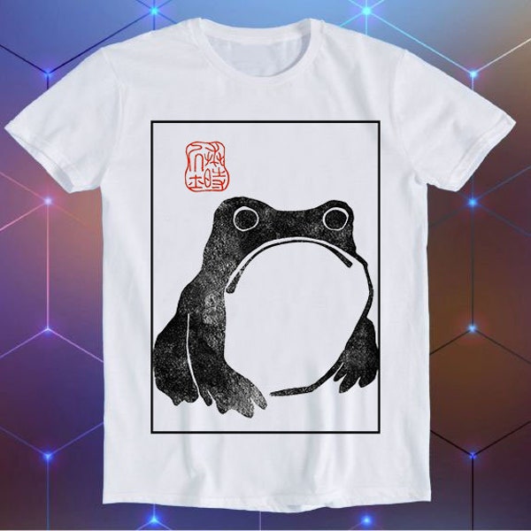 Unimpressed Frog Matsumoto Hoji Meika Gafu Japanese Toad Demons Geek Style Art Drawing Anime Funny Meme Cool Funny Gift T Shirt E491