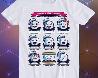 Stay Puft Ghostbusters Collage 80s Cult Film Marshmellow Fashion Art Retro Funny Parody Gift Tee T Shirt E1546
