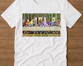 Jesus Last Supper of Browntown Mike The Big Lez Show Best Seller Funny Parody Funny Gift Tee T Shirt E1496