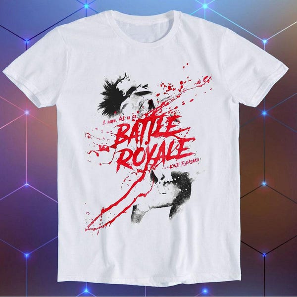 Battle Royale Japan Island Tournament Design Movie Film Music Joke Fashion Art Retro Funny Parody Gift Tee T Shirt E1572