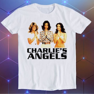 Charlies Angels Retro 70s TV Farrah Fawcett Hawaii Five-O Magnum Tee Meme Movie Music Cool Funny Gift T Shirt E133