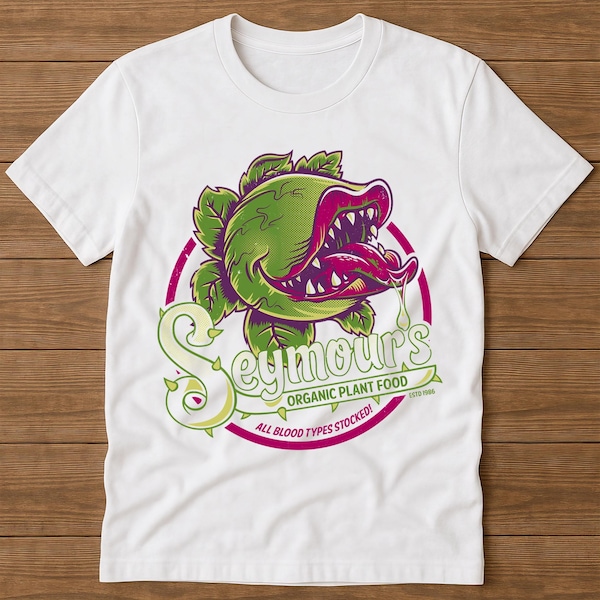 Seymours Organic Plant Food Little Shop Of Horrors Film Gift Tee T Shirt E1381
