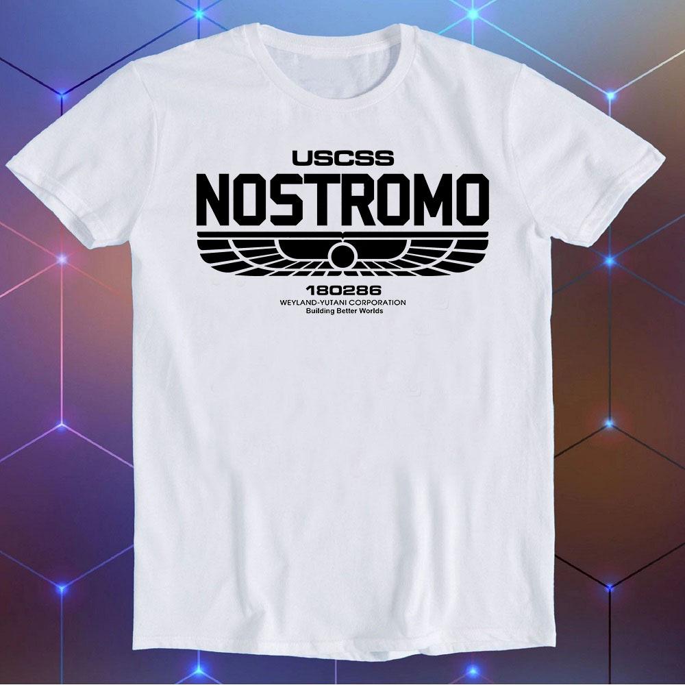 Nostromo 180286 Alien Movie Gift USCSS Weyland-Yutani Sci-fi Funny Meme Unisex Men Women Cool Music Fashion Top Retro Gift Tee T Shirt E1419