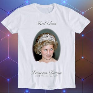 God Bless Princess Diana Remembrance Meme Gift Funny Tee Style Unisex Gamer Cult Movie Music T Shirt E950