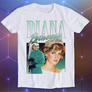 Lady Diana Princess Of Wales 90s Unisex Top Adult Retro Music Best Movie Gift Tee T Shirt E1412
