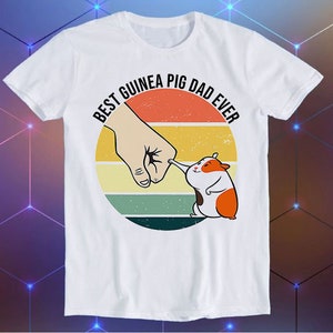 Best Guinea Pig Dad Ever Fathers Day Meme Unisex Gamer Cult Movie Music Cool Funny Gift T Shirt E761
