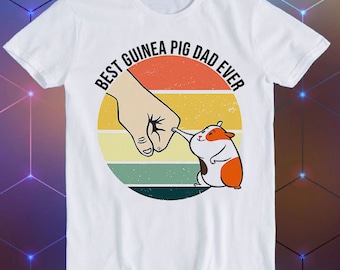 Best Guinea Pig Dad Ever Fathers Day Meme Unisex Gamer Cult Movie Music Cool Funny Gift T Shirt E761