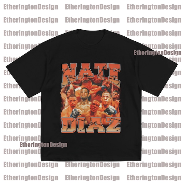 Nate Diaz T-Shirt - Nate Diaz Homage Graphic Tee - Nate Diaz Fan Made Merch - Unisex Tee